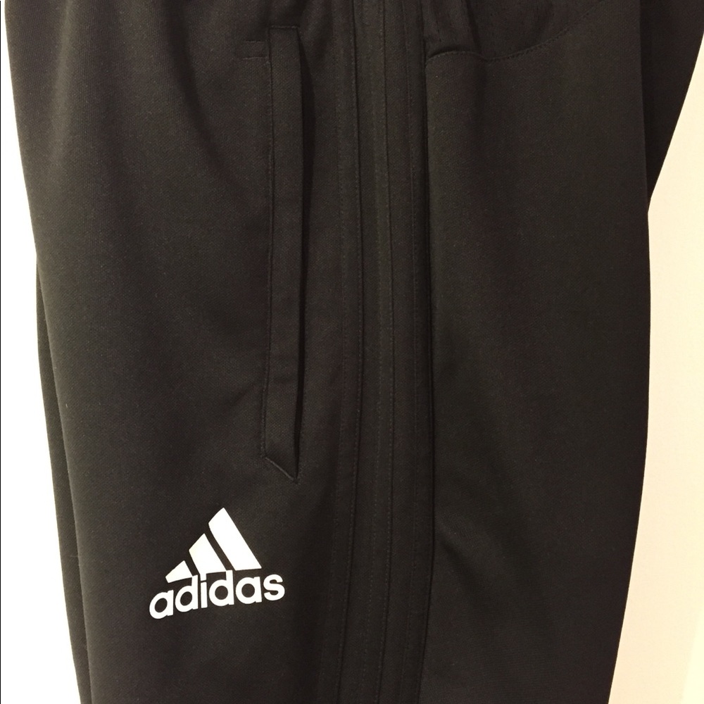 Men’s All Black Adidas Track Pants Size XS